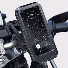 Waterproof Motorcycle Phone Holder 360 Swivel Bike GPS Support