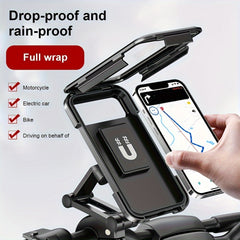 Waterproof Motorcycle Phone Holder 360 Swivel Bike GPS Support