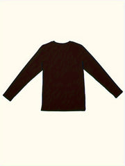 Christmas Tree Print Lounge Top Long Sleeve Crew Neck Women's Sleepwear
