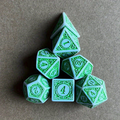 7pcs Polyhedral Dice Set Complex Patterns Board Games Accessories