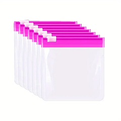 7 Colorful Plastic Pill Pouches Self Sealing Medicine Organizer Slide Lock