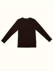 Christmas Gnomes Long Sleeve Casual Sleepwear Top