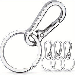 4pcs Keychain Clip Carabiner Keychain Metal Keyring Outdoor Camping