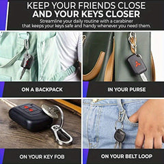 4pcs Keychain Clip Carabiner Keychain Metal Keyring Outdoor Camping
