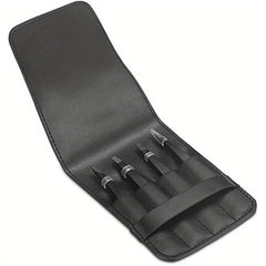 4 Pcs Stainless Steel Tweezers for Eyebrows & Facial Hair