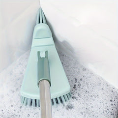 Long Handle Floor Brush Scrubber Swivel Cleaning Brush Bathroom Bristle Toilet