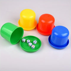 Colorful Plastic Dice Cup for Party Drinking Game