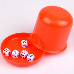 Colorful Plastic Dice Cup for Party Drinking Game