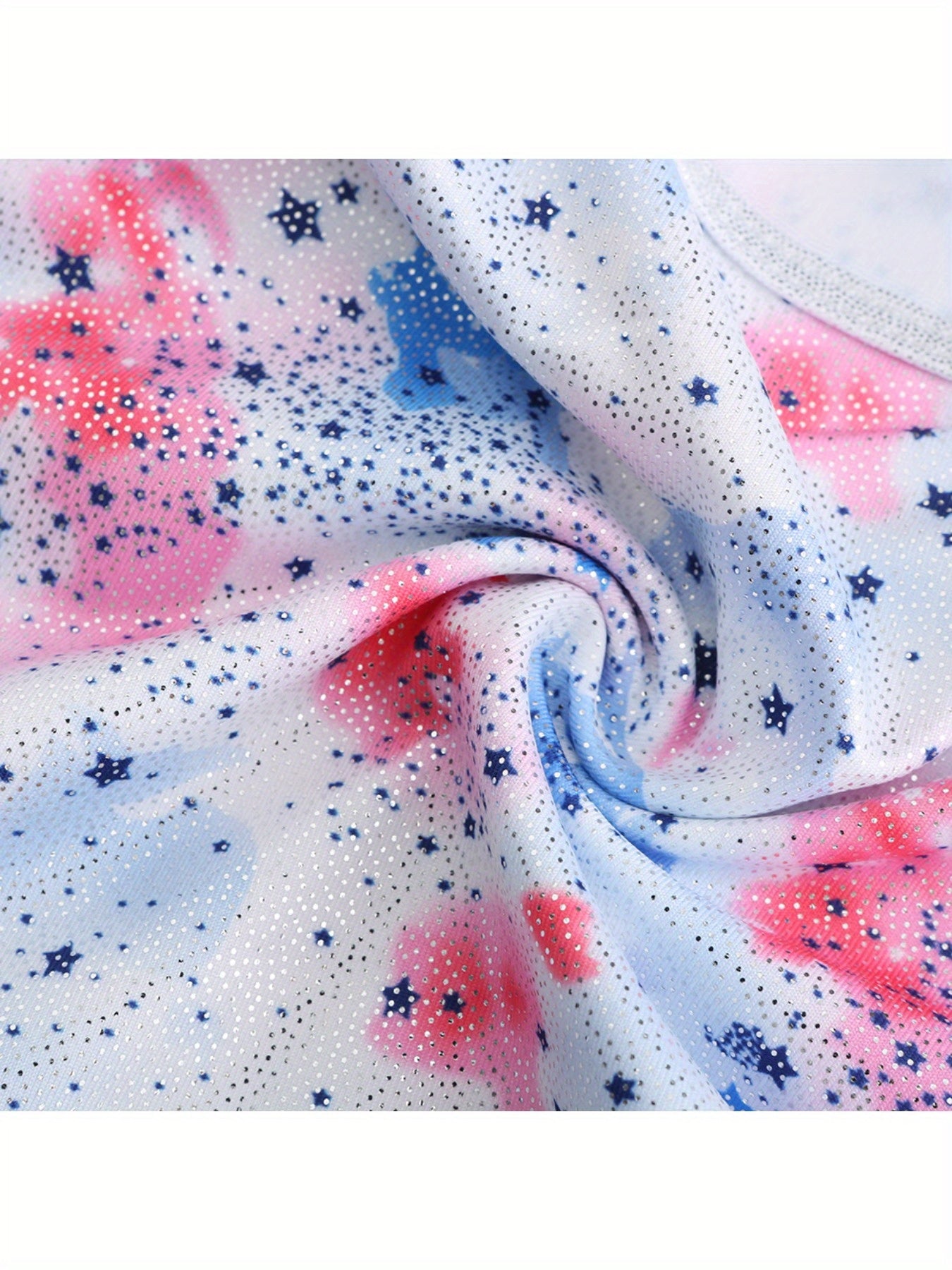 Girls Tie Dye Starry Night Sleeveless Ballet Leotard Gymnastics Suit