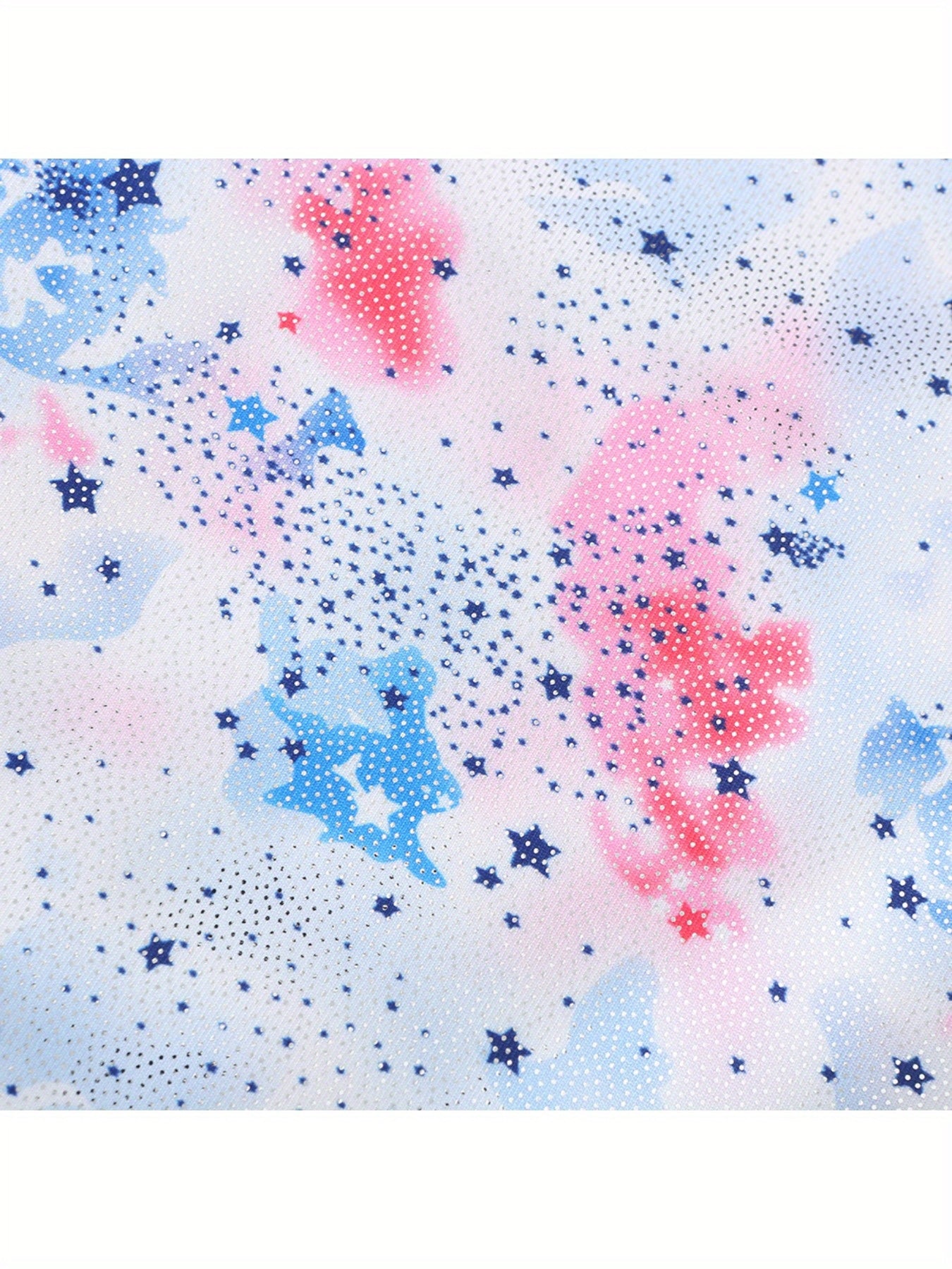 Girls Tie Dye Starry Night Sleeveless Ballet Leotard Gymnastics Suit