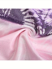 Girls' Stretchy Long Sleeve Ballet Leotard for Dance Gymnastics