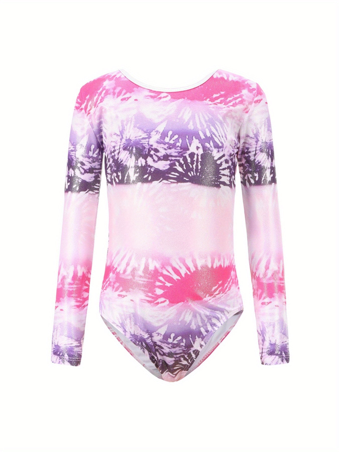 Girls' Stretchy Long Sleeve Ballet Leotard for Dance Gymnastics