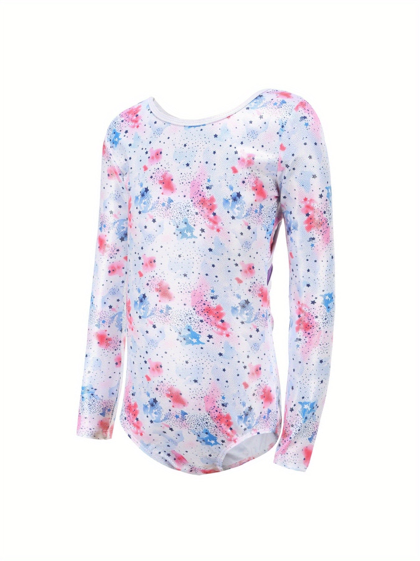 Girls Long Sleeve Ballet Leotard Stretchy Dance Suit