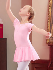 Stretchy & Comfy Ballet Leotard Girls 6 Cotton Dancing Suit Kids