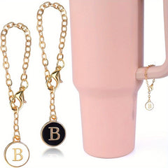 2pcs Cup Charms for Tumbler Handle, Letter Pendant Decoration