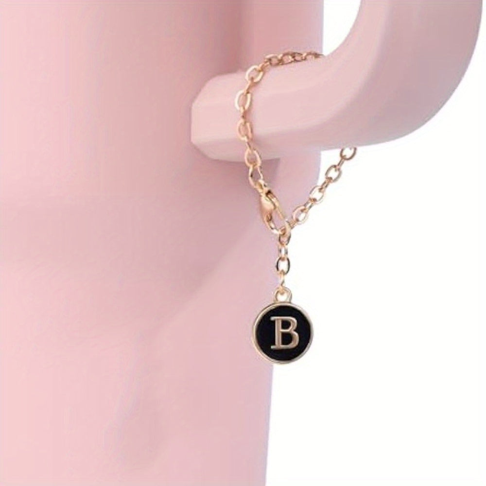 2pcs Cup Charms for Tumbler Handle, Letter Pendant Decoration