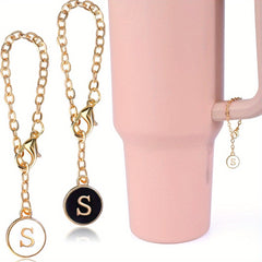 2pcs Cup Charms for Tumbler Handle, Letter Pendant Decoration