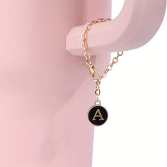 2pcs Cup Charms for Tumbler Handle, Letter Pendant Decoration