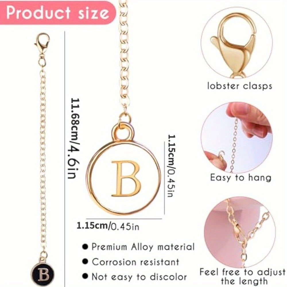 2pcs Cup Charms for Tumbler Handle, Letter Pendant Decoration