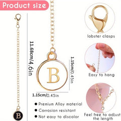 2pcs Cup Charms for Tumbler Handle, Letter Pendant Decoration
