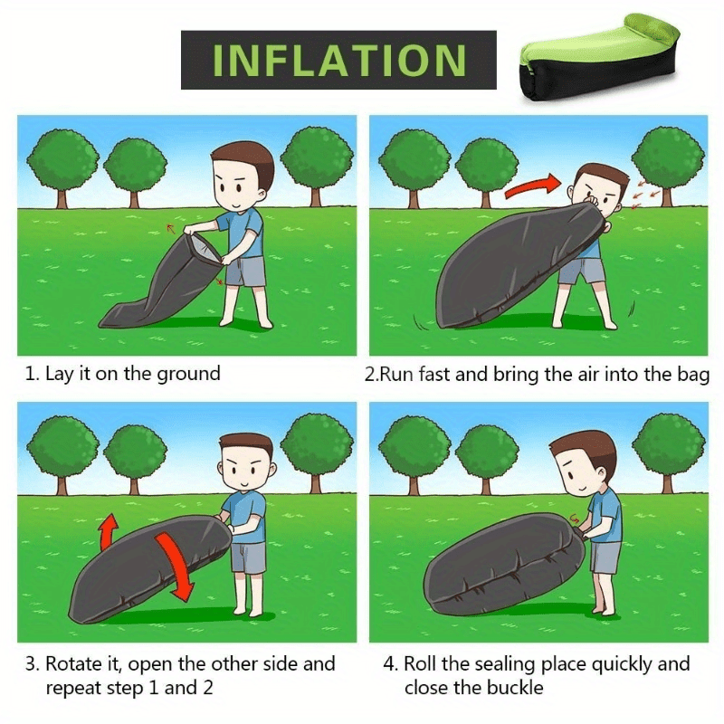 Portable Fast Inflatable Lazy Sofa Lounger Air Sofa Outdoor Beach Camping