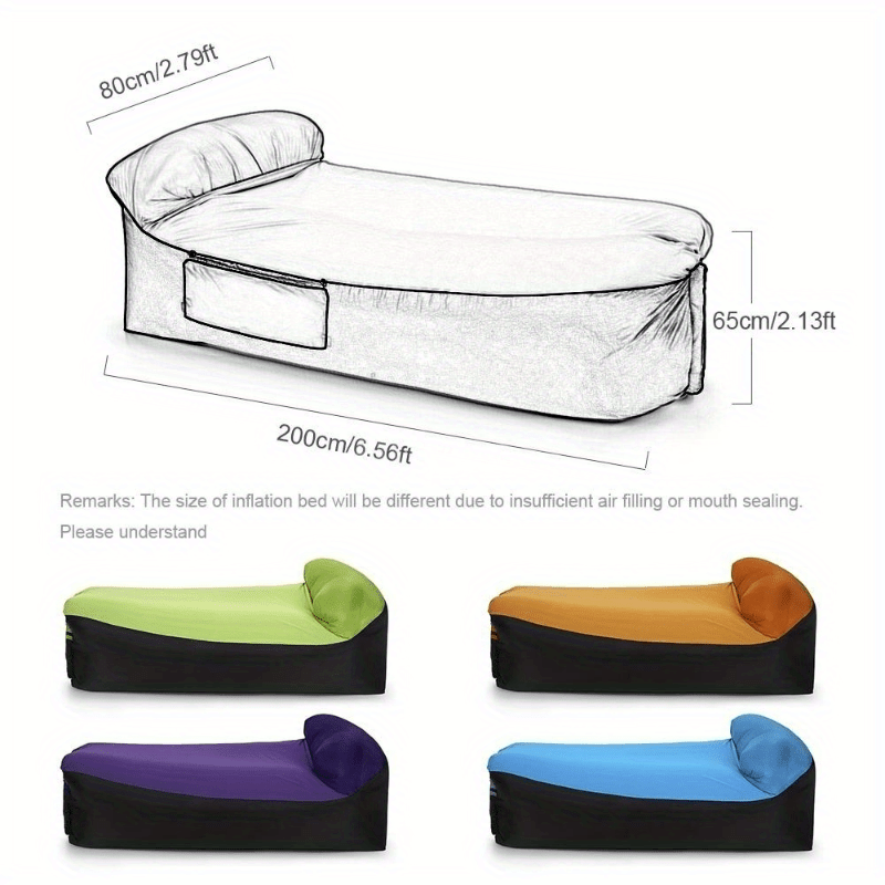 Portable Fast Inflatable Lazy Sofa Lounger Air Sofa Outdoor Beach Camping