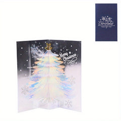 3D Pop Up Christmas Tree Card A Sparkling Fantasy Greeting