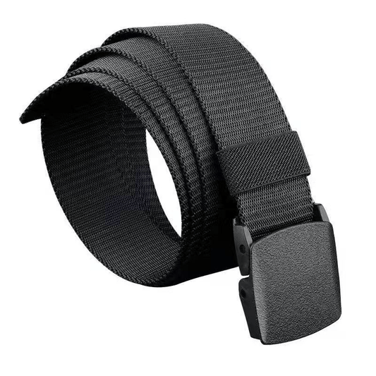 Men's Military Belt Automatic Buckle Nylon Canvas Belt For Outdoor