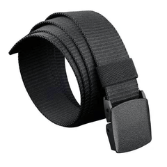 Men's Military Belt Automatic Buckle Nylon Canvas Belt For Outdoor