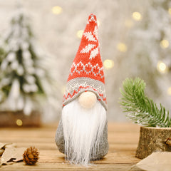 Christmas Gnome Decorations Santa Doll Random Hat Pattern