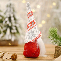 Christmas Gnome Decorations Santa Doll Random Hat Pattern