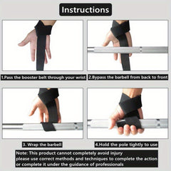 Non-slip Wrist Band Sports Support Strap for Pull-ups & Weightlifting