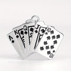 Hip Hop Style Key Chain Playing Cards Hanging Decoration Keychain Gift
