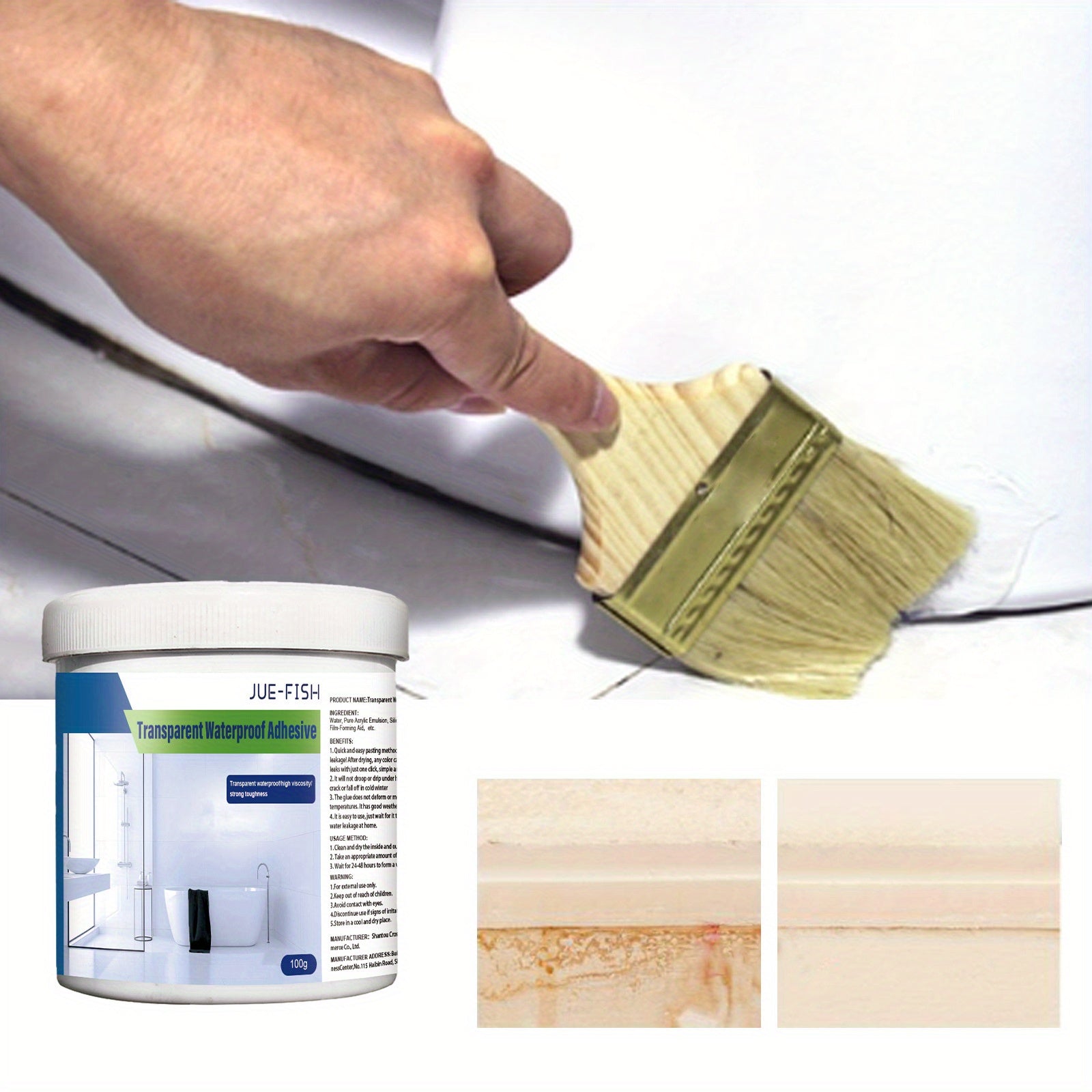 Waterproof Glue & Coating for Bathroom Balcony Brick Roof