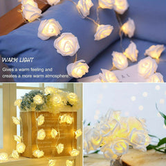 LED Rose Flower String Lights Romantic Decoration Party Wedding Christmas