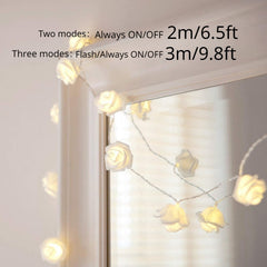 LED Rose Flower String Lights Romantic Decoration Party Wedding Christmas