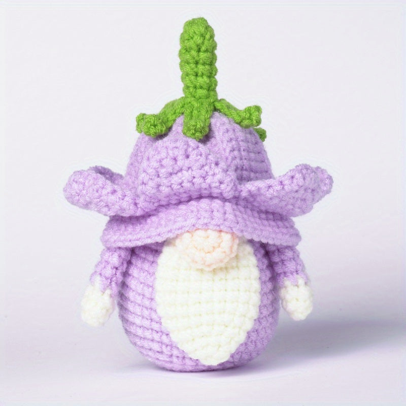 Crochet Material Package DIY Wool Crochet Flower Elf Ornaments Kit