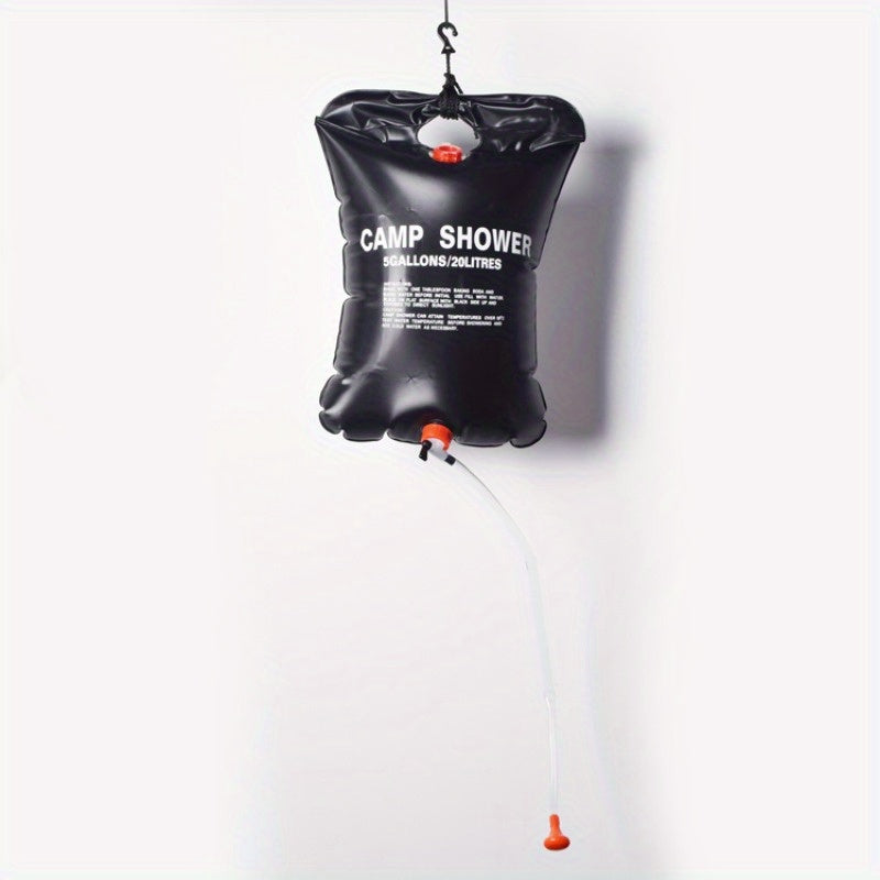 Portable 5 Gallon Solar Shower Bag for Camping Hiking Swimming