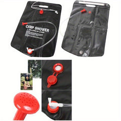 Portable 5 Gallon Solar Shower Bag for Camping Hiking Swimming