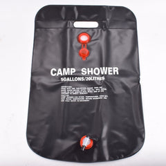 Portable 5 Gallon Solar Shower Bag for Camping Hiking Swimming
