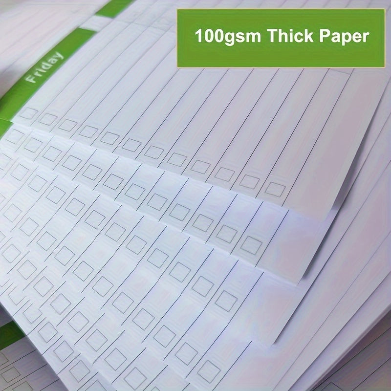 Tearable Spiral Notebook Planner for Work Schedule Record