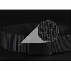 Men's Outdoor Nylon Belt with Adjustable Slide Plastic Buckle