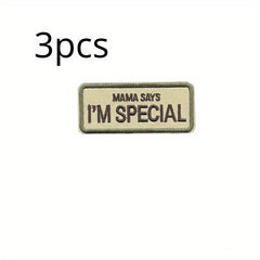6pcs MAMA SYAS I'M SPECIAL Funny Inspired Patch