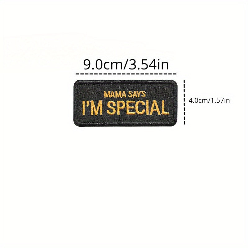 6pcs MAMA SYAS I'M SPECIAL Funny Inspired Patch
