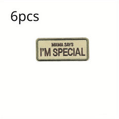 6pcs MAMA SYAS I'M SPECIAL Funny Inspired Patch