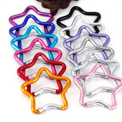Aluminum Star Carabiner Clip Keyring Outdoor Camping Accessory