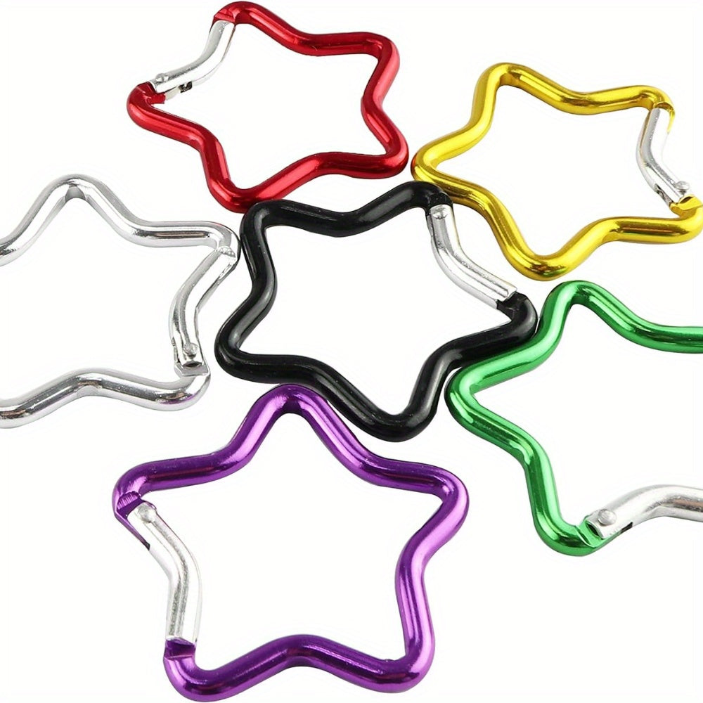 Aluminum Star Carabiner Clip Keyring Outdoor Camping Accessory