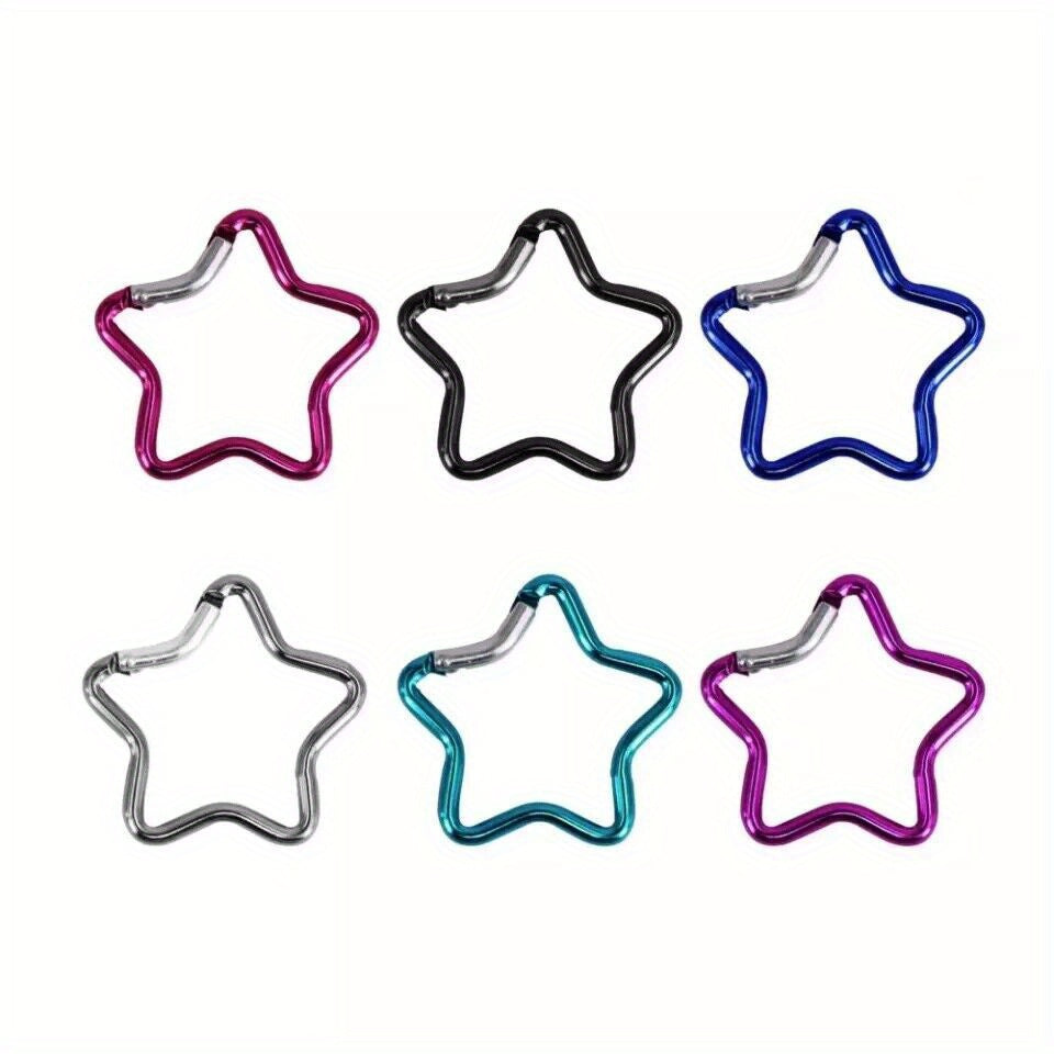Aluminum Star Carabiner Clip Keyring Outdoor Camping Accessory