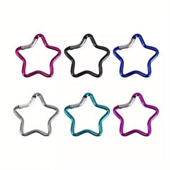 Aluminum Star Carabiner Clip Keyring Outdoor Camping Accessory