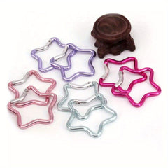 Aluminum Star Carabiner Clip Keyring Outdoor Camping Accessory